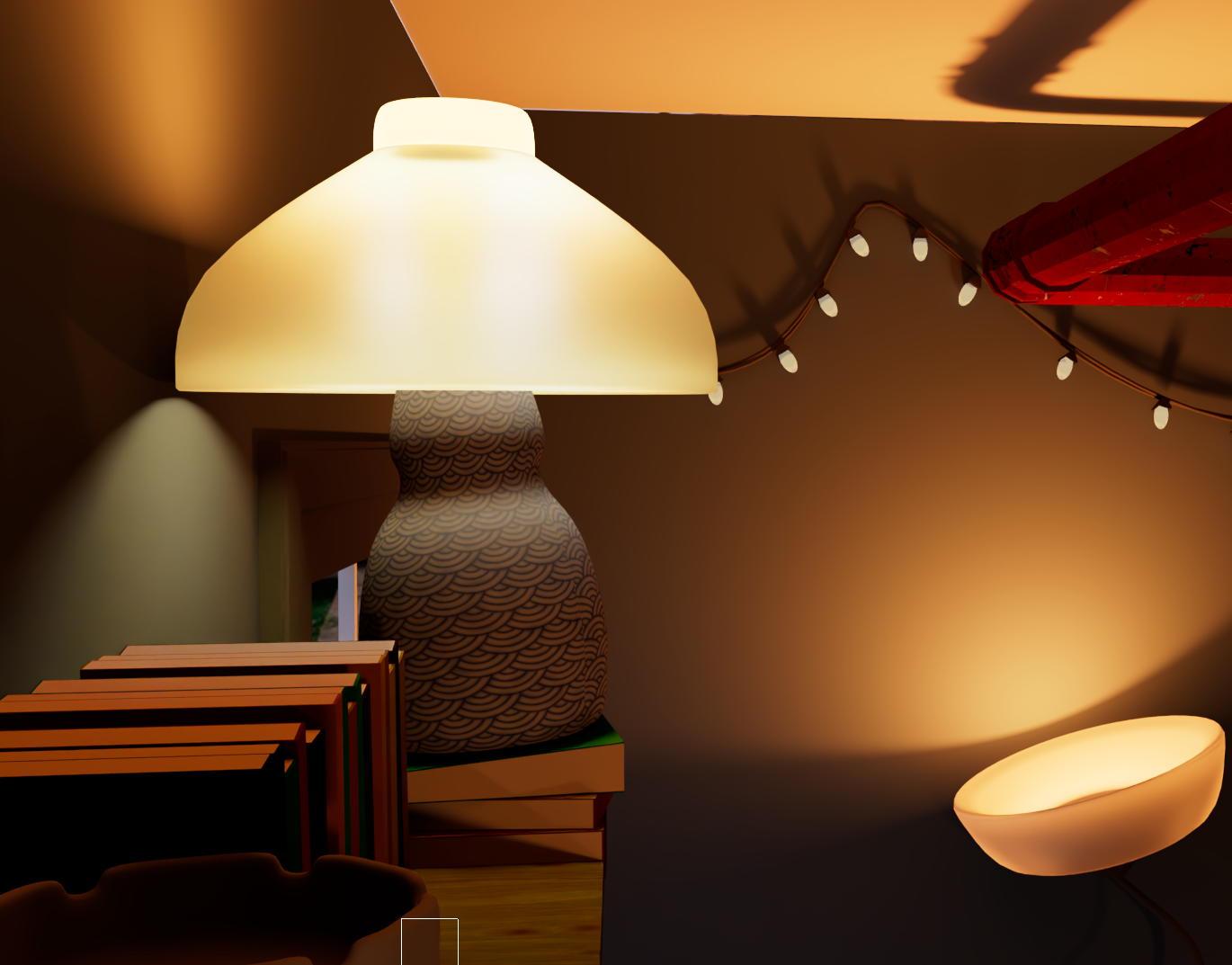 Interior render — left